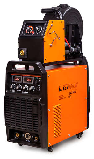 Изображение для Сварочный полуавтомат Foxweld UNO MIG 501(трехфазный, MMA/MIG-MAG/TIG LIFT)